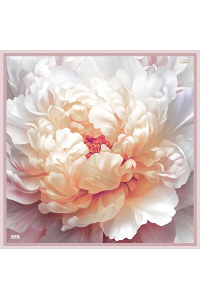 Levidor Powder Sis Flower Twill Silk Scarf