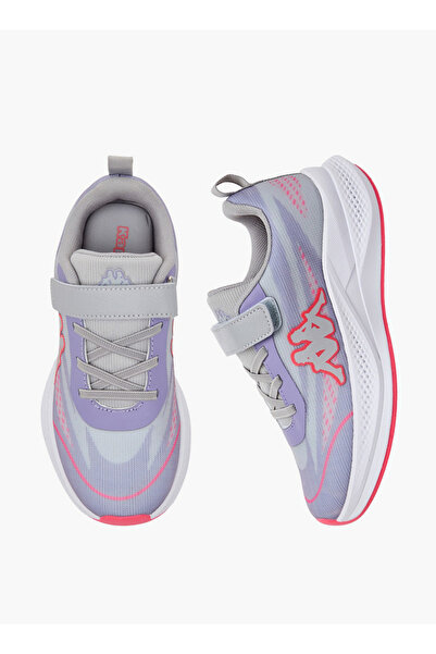 Kappa Girls Logo Print Hook & Loop Sports Shoes