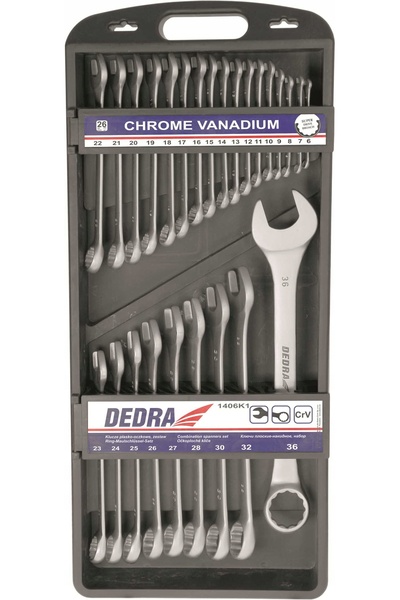 Dedra-Polonia Set de chei combinate Dedra 6-36mm, 26 piese