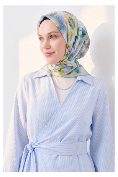 Silk Home Soft Scarf Fleur Lilac