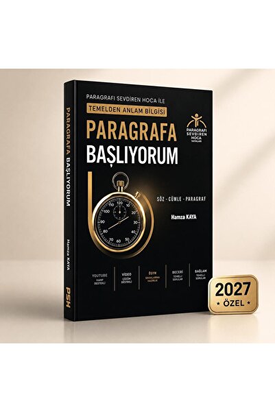Paragrafı Sevdiren Hoca Paragrafa Başlıyorum Temelden Anlam Bilgisi Hamza KAYA