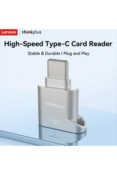 Choice Lenovo Silver Lenovo Type-C Portable Card Reader, High Speed Data Tran...
