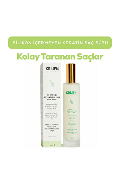 Krijen Beyaz Zambak Bitkisel Keratin Saç Sütü