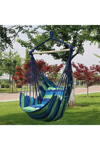 bedee Scaun hamac brazilian suspendat, tip leagăn, cu pernă, 150 kg