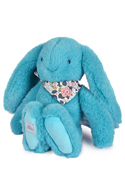 Doudou et Compagnie Doudou ®   Iepuraș - jucărie de pluș, 25 cm, turcoaz