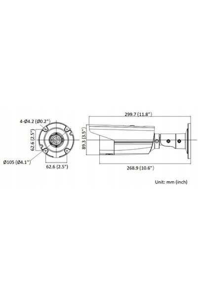 NO BRAND Cameră IP 4MP ColorVu + IR 80m AcuSense Hikvision DS-2CD2T43G2-4LI(4mm)