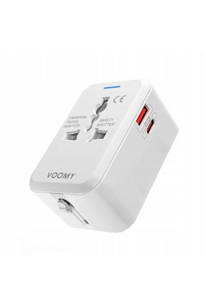 NO BRAND Voomy 20W Adaptor Universal de Încărcare - Peste 150 de țări - USB-C...