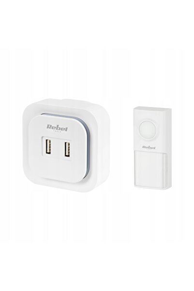 NO BRAND Rebel 230V 2Xusb 36 Melodii Sonerie Fără Fir