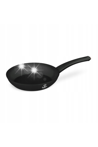 NO BRAND Tigaie 24 cm, Fashion FTV-0021 Negru mat-aur roz