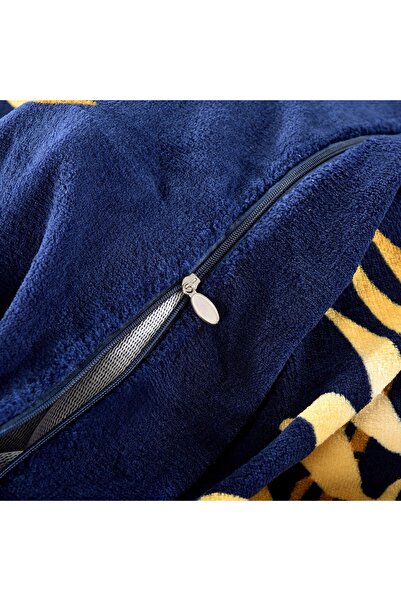 NO BRAND Set lenjerie de pat din fleece polar cu ursuleț, 160x200, gros, căld...