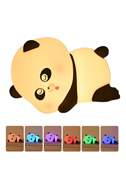 NO BRAND Lampa de noptieră pentru copii – Lămpi drăguțe Panda cu 7 culori, în...