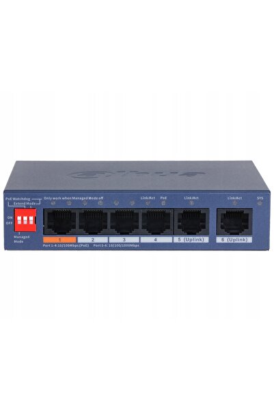DAHUA SWITCH POE CS4006-4ET2GT-60 cu 4 porturi