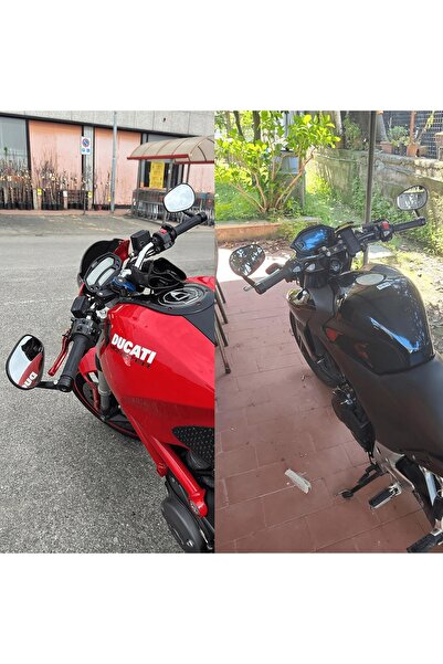 NO BRAND Oglinzi motocicletă sub volan, set 2 bucăți, Ø 360 °   Rotire