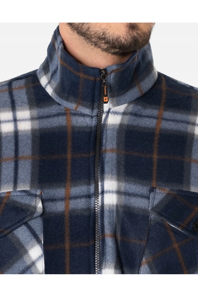 NO BRAND Bluză călduroasă din fleece pentru bărbați, izolată termic, cu fermo...