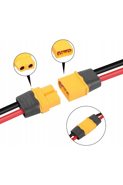 NO BRAND Cablu prelungitor Xt60 1.2m 16Awg Tată-Mamă |   Pentru baterii RC și...