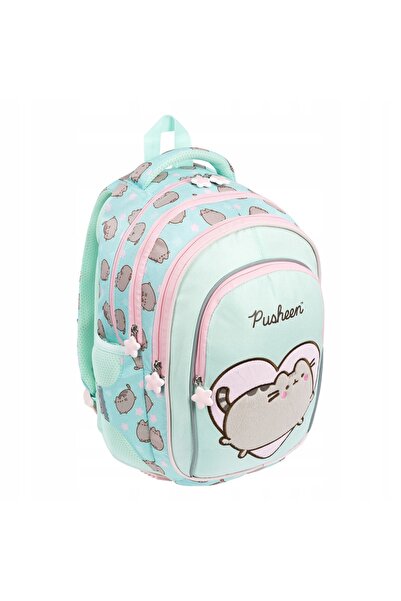 NO BRAND Rucsac școlar pentru tineret Pusheen Mentă pentru fete Kit