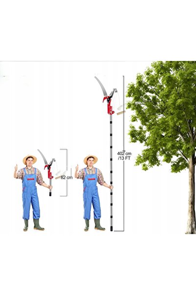 NO BRAND Foarfecă telescopică pentru ramuri de copac, fierăstrău de mână, foa...