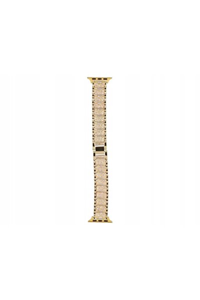 NO BRAND Brățară elegantă aurie pentru Apple Watch 38 40 41 mm Curea metalică...
