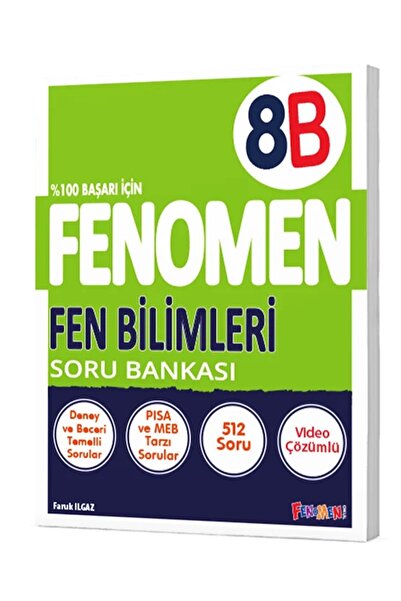 Fenomen Yayıncılık 2026-2027 MÜFREDAT 8.SINIF 8 B FEN BİLİMLERİ SORU BANKASI FENOMEN LGS