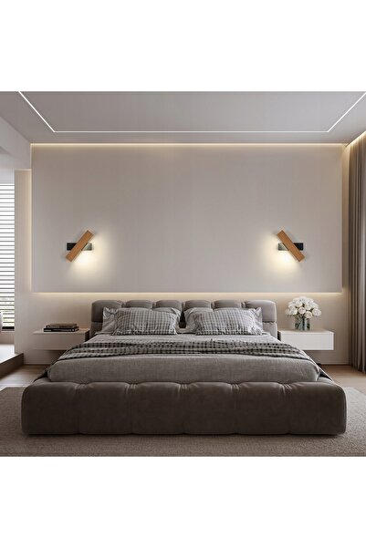 NO BRAND Lampă de perete LED Scienna Negru Modernă pentru Living și Hol 4500K 4W