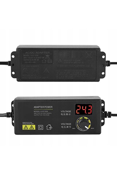 NO BRAND Sursă de alimentare universală reglabilă 9-24V 3A 72W
