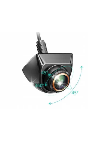 NO BRAND Cameră de marșarier metalică AHD/CVBS 1080p rotativă 360 °   efect f...