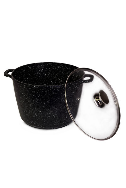 NO BRAND Garnek 4407 Black Marble 6.2 L Kamille