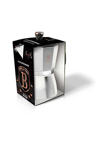 NO BRAND Cafetieră 150ml 3 căni Inducție Gaz Gri