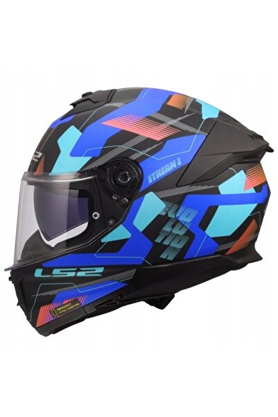 NO BRAND Casca de motocicletă Ls2 Ff808 Stream Ii Blenda Mika Negru Albastru ...