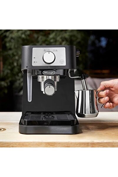NO BRAND Aparat de cafea espresso De'Longhi Stilosa Ec 260.Bk negru cu spuman...