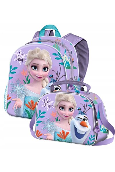 NO BRAND Disney Frozen 2 Prieteni - Rucsac mic 3D, Fucsia, 26 X 31 Cm, Capaci...