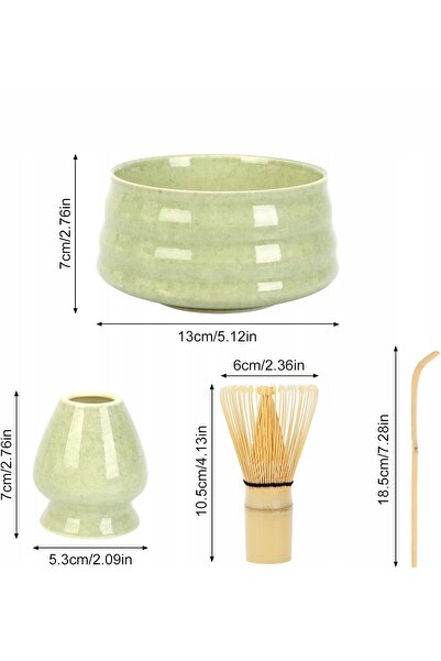 NO BRAND Set cadou pentru ceai Matcha |   Potir, Baghetă, Suport, Lingură
