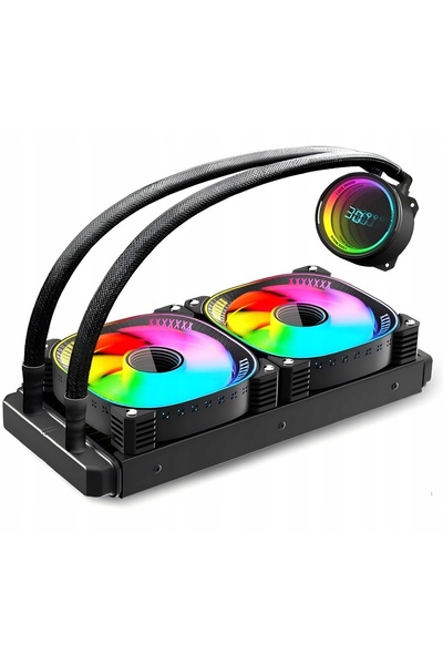 NO BRAND Ty240 Argb Răcire cu apă pentru CPU cu afișaj digital pentru Intel Amd
