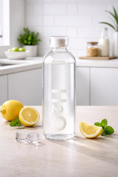Archora H2O Borosilicate Glass Water Bottle 1 Lt