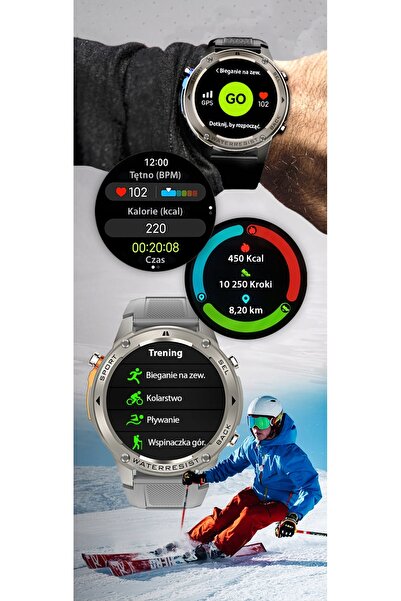NO BRAND Smartwatch JG Smart JGR56 GPS argintiu