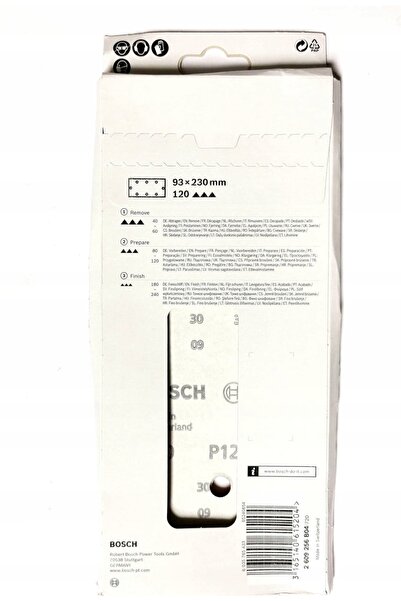 NO BRAND Hârtie abrazivă Bosch 93x230mm P120 10 bucăți 2 609 256 b04