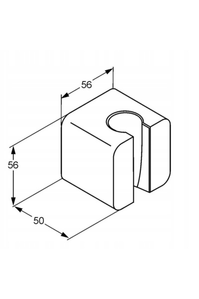 Kludi A-QA suport de pulverizare montat pe perete cromat 6555105-00