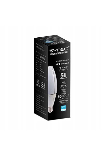 NO BRAND Bec LED Olive E40 60W 6500K 6500Lm Samsung