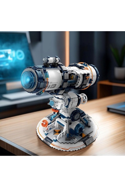 NO BRAND Set de blocuri de construcție Telescop Spațial cu lumini LED, 995 pi...