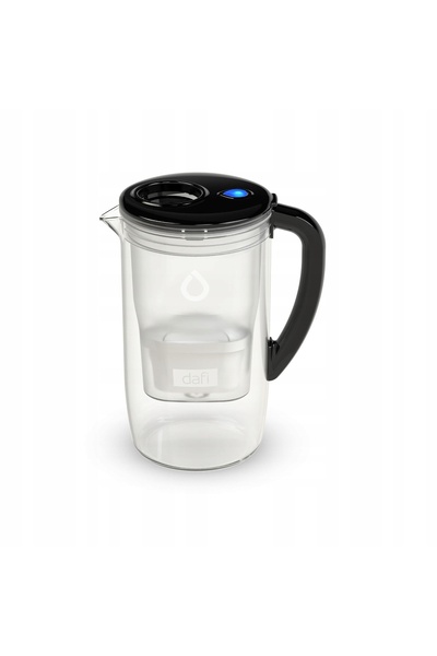 DAFII Carafă de sticlă cu filtru Dafi Prisma Led Negru Cartuș Unimax