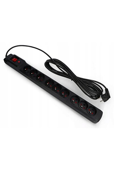 NO BRAND Armac Arcon M9 Prelungitor cu 9 prize 5 m Negru