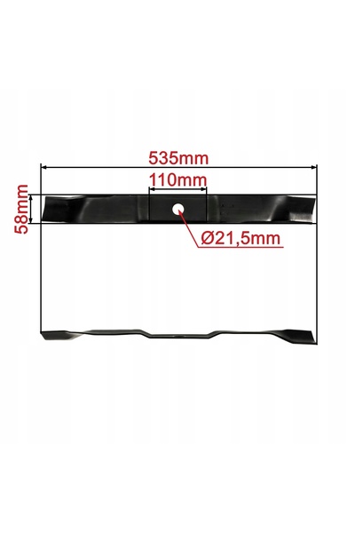 NO BRAND Mower Murray Cuțit de mulcire 535mm Fi 21,5mm