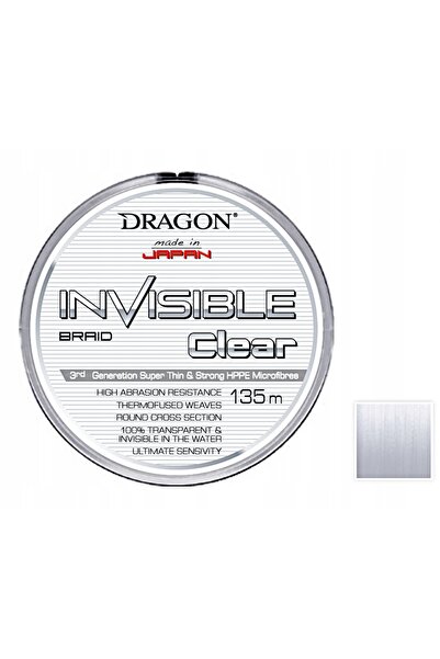 Dragon Fir împletit transparent 0.16mm 135m 15.2kg