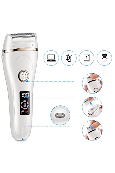 NO BRAND Epilator Trimmer Aparat de ras Golarka pentru Femei, Corp, Zona Biki...