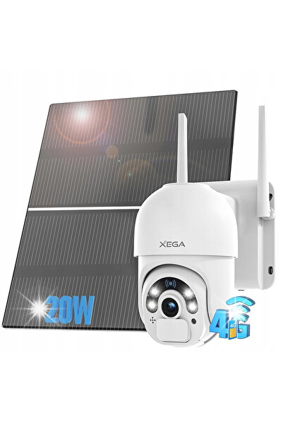 NO BRAND Cameră Solară de Exterior Rotativă cu Cartelă SIM 4G LTE GSM 2K 3MP ...