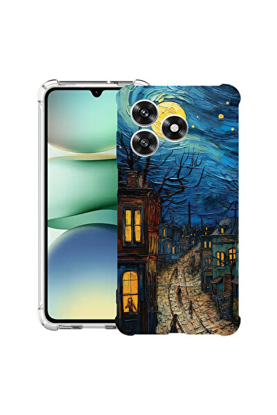 bestcase Intelli ®   Husă Antișoc pentru Honor 600 Lite, Van Gogh City Life, ...