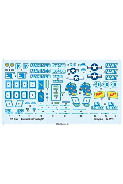 NO BRAND Hobby Boss 87223 1:72 Kit model elicopter Ch-46E Sea Knight