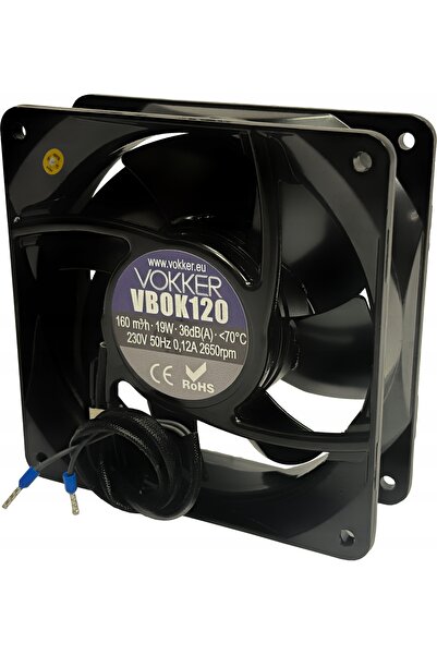NO BRAND Ventilator axial Vbok120 160M3/H 70 °   Rulmenți cu bile C Cabluri d...