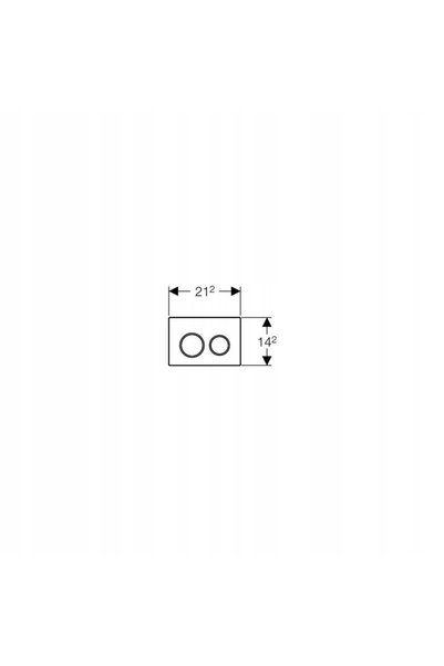 NO BRAND Geberit Omega 20 Buton WC Crom 115.085.Kn.1
