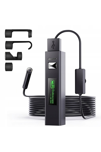 Retoo Endoscop USB Wi-Fi de 3m, Cameră de inspecție pentru telefon, Android i...